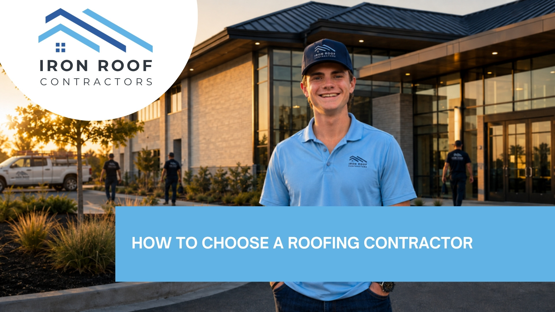 Iron Roof Co contractor reviewing a written roofing estimate with a Bryan/College Station homeowner